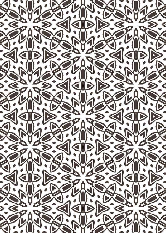 Brown Radial Precision Geometric Mandala