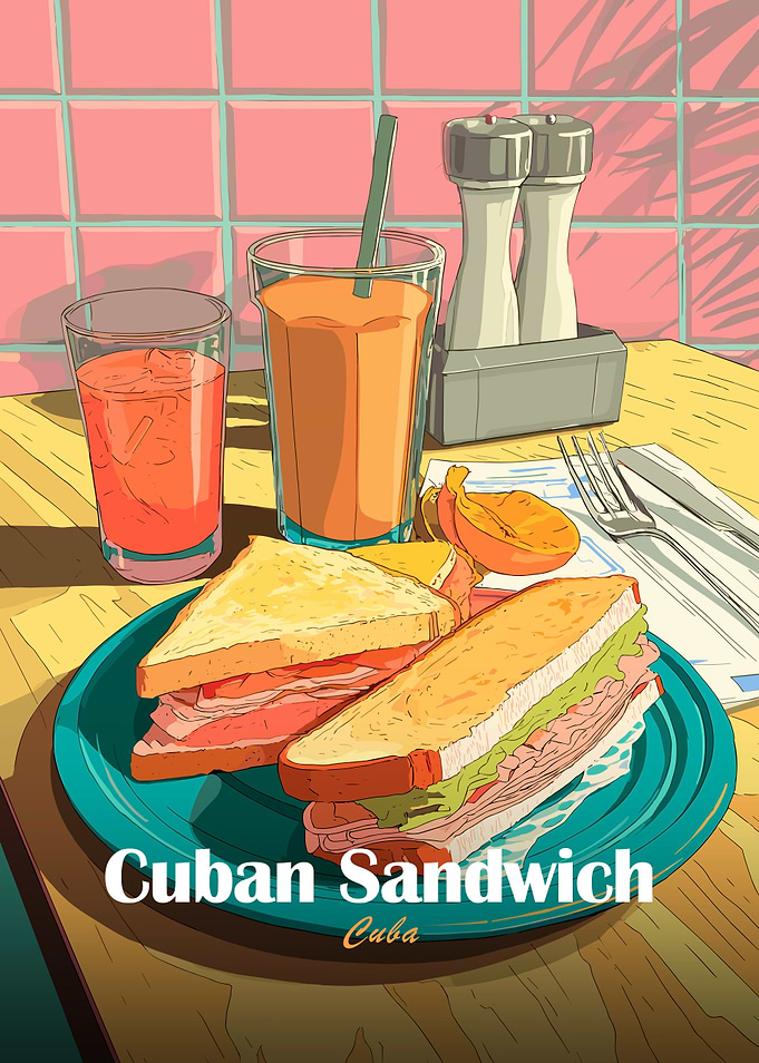Cuban Sandwich Still Life