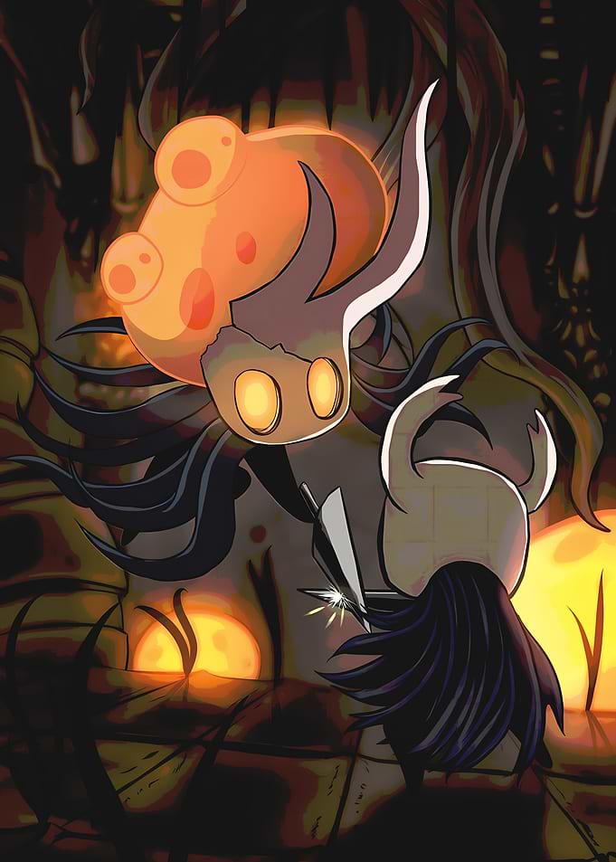 Hollow Knight Battle Scene