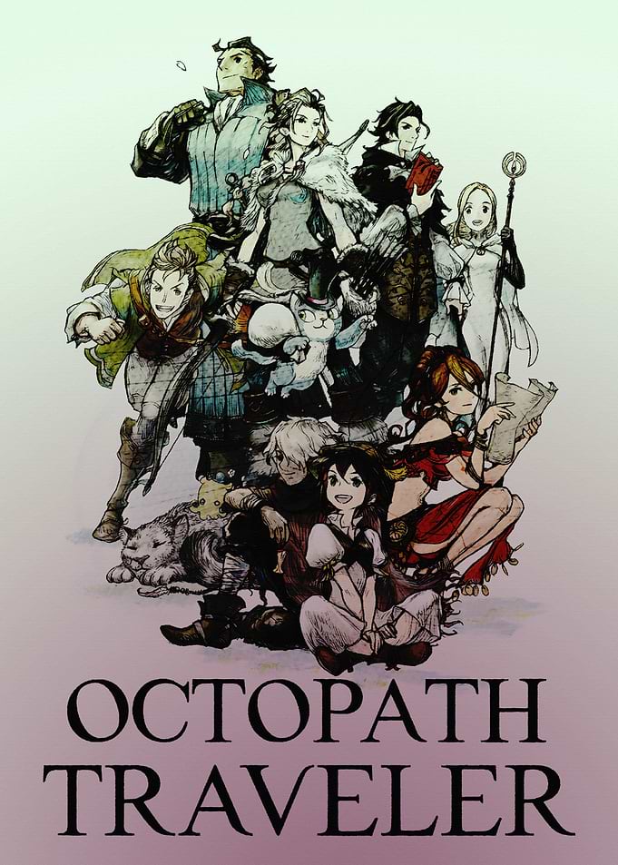 Octopath Traveler Group Illustration