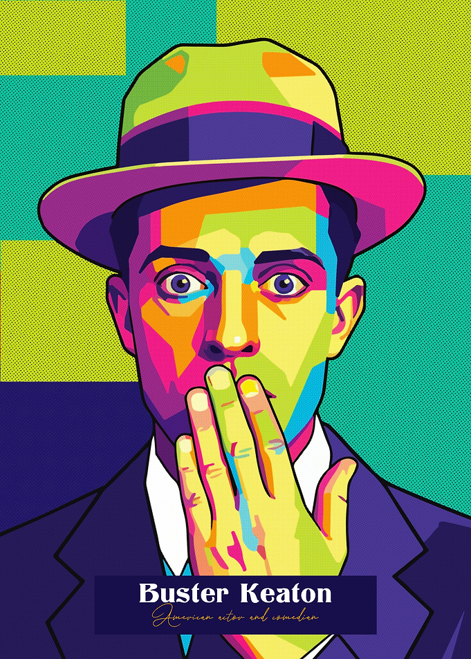 Buster Keaton Pop Art Portrait