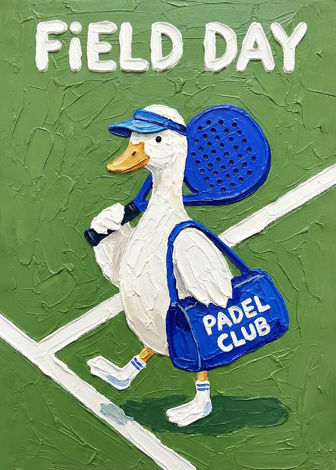 Field Day Duck Padel Club Painting