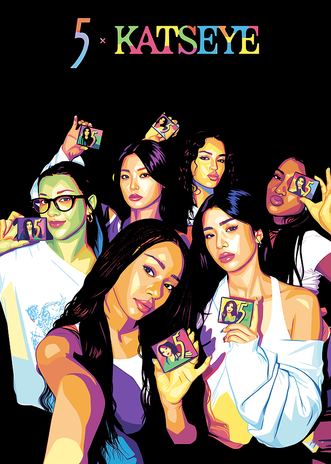 5 x Katseye Group Portrait