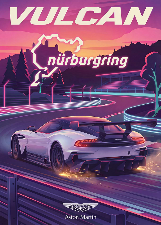 Vulcan Nürburgring Poster