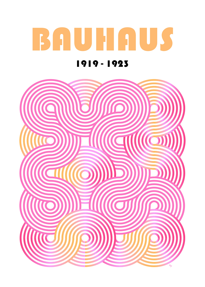 Bauhaus 1919-1923 Abstract Art Poster