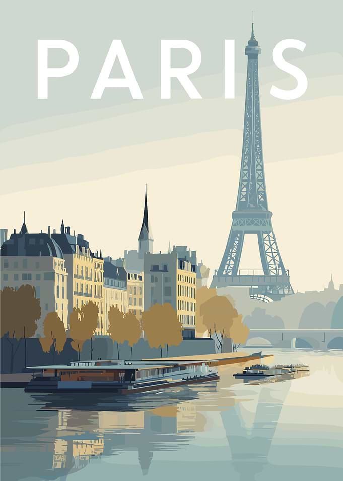 Paris cityscape with Eiffel Tower