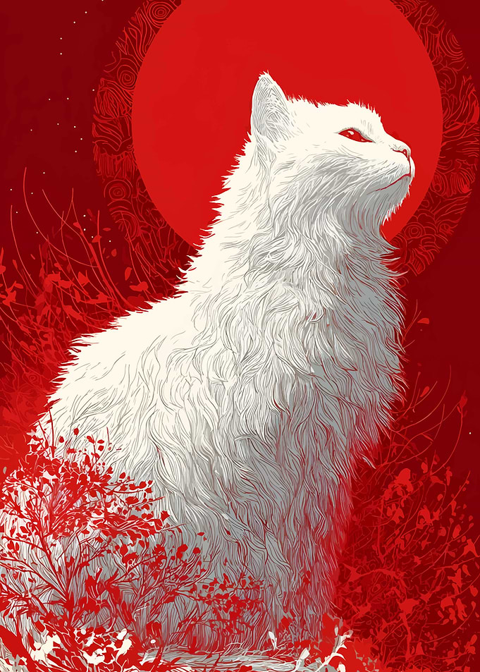 White Cat Red Moon