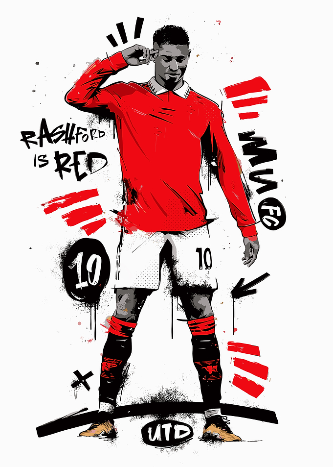 Marcus Rashford Illustration