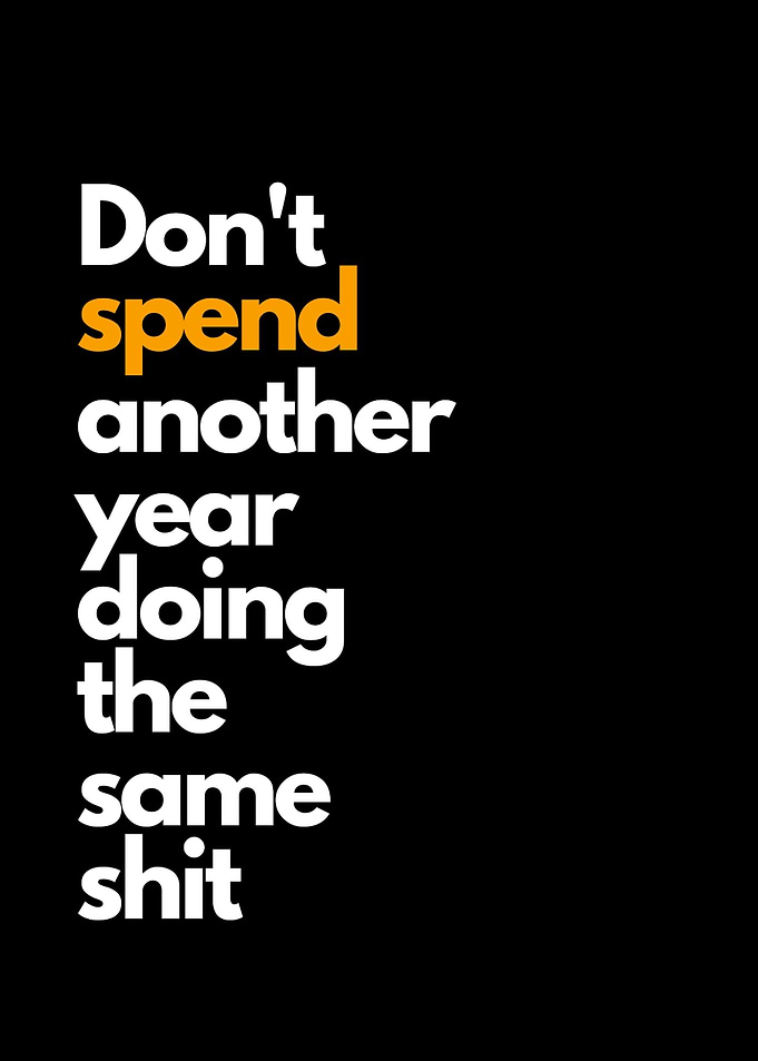 Motivational Quote on Black Background