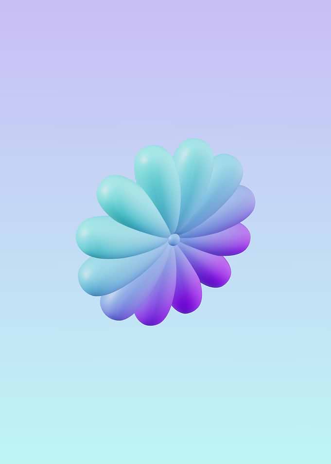 Abstract Gradient Flower