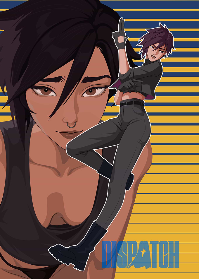 Anime-style invisigal Dispatch