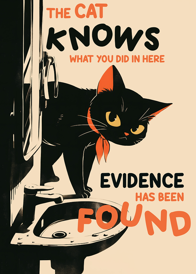 Black Cat Bathroom