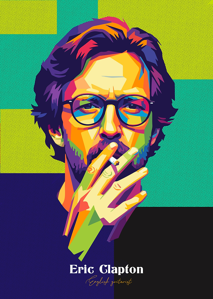 Eric Clapton Pop Art Portrait