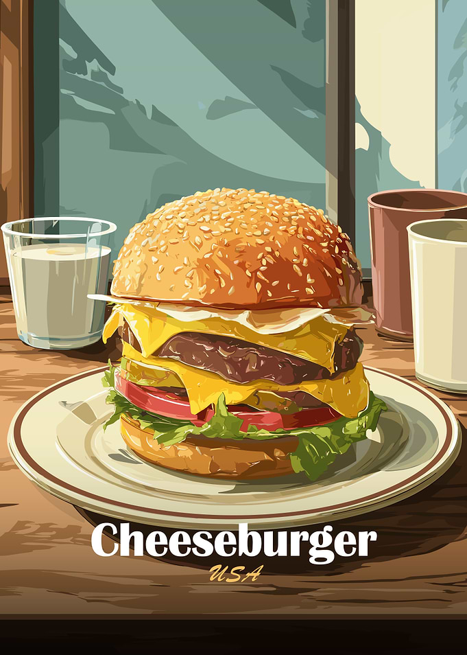 Cheeseburger Illustration