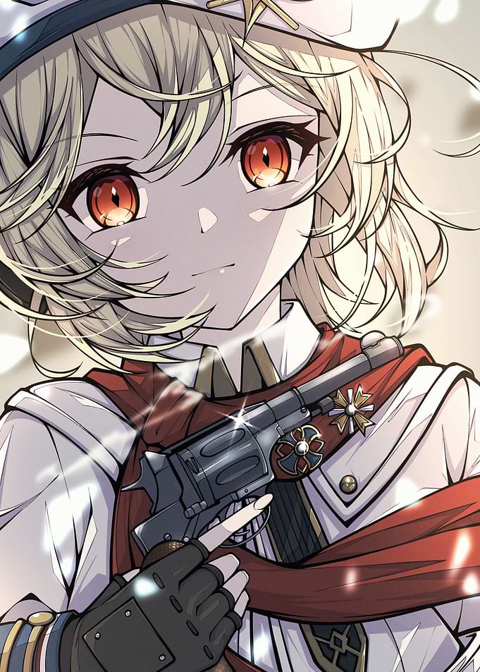Anime Girl with Revolver