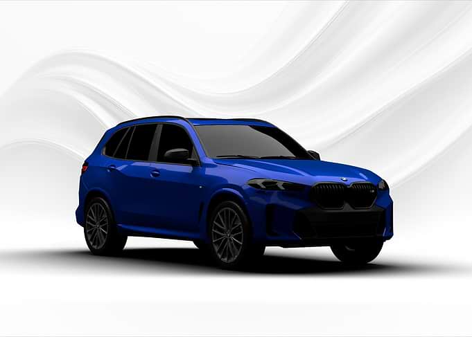 Blue BMW X5 SUV