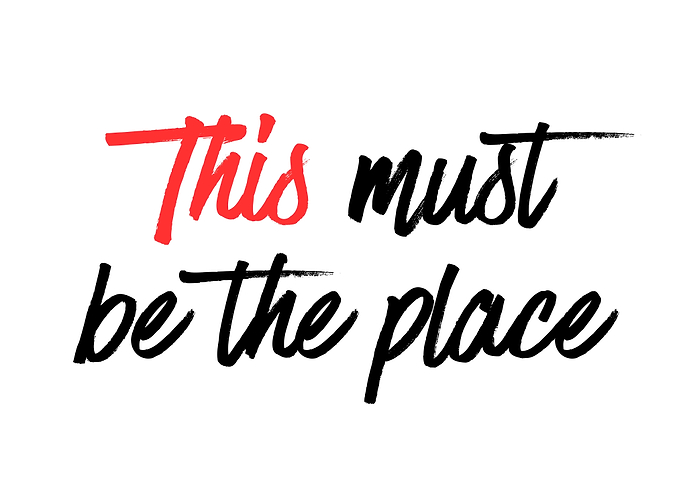 This Must Be The Place
