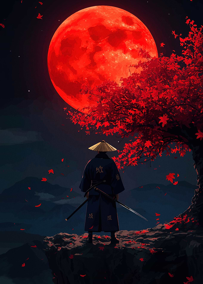 Samurai under the Red Moon