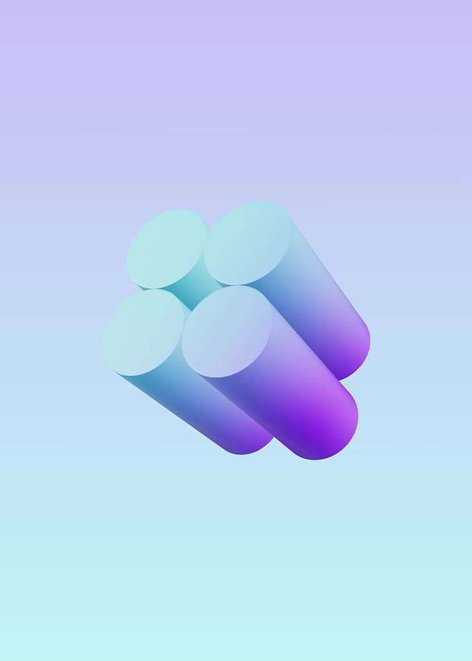 Abstract Cylinders Gradient
