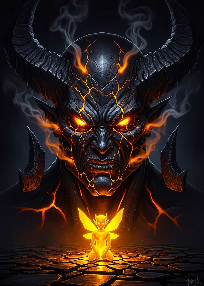 Demon and Fairy in Dark Fantasy