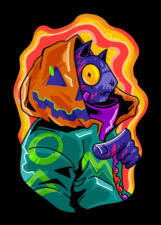 halloween of cyber kid