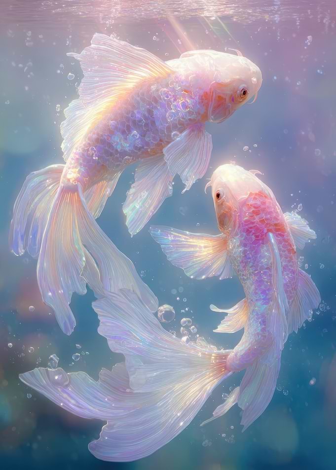 Iridescent Koi Fish
