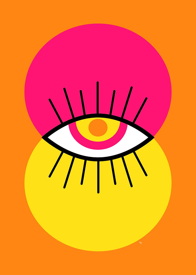 Bold Mod Abstract Eye