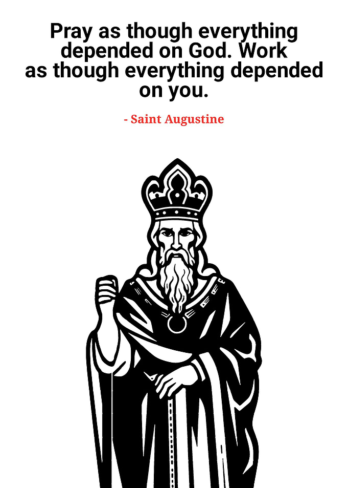 Saint Augustine Quote Illustration