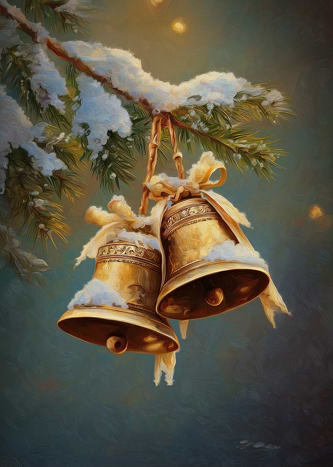 Christmas Bells with Snow