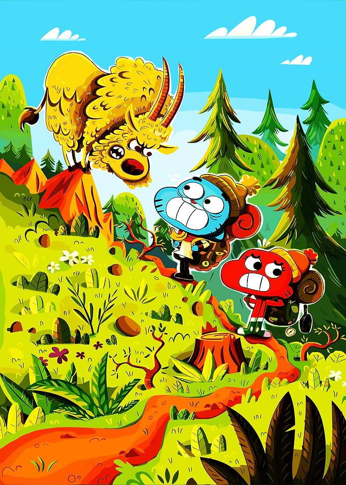 Gumball and Darwin Hiking Adventure