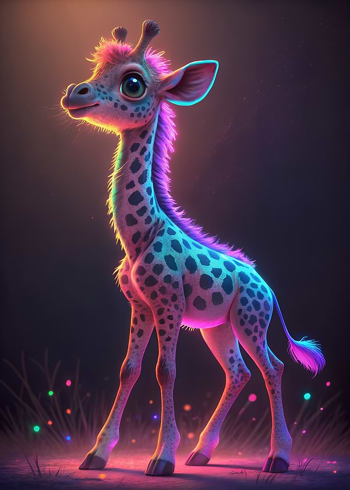 Neon Giraffe