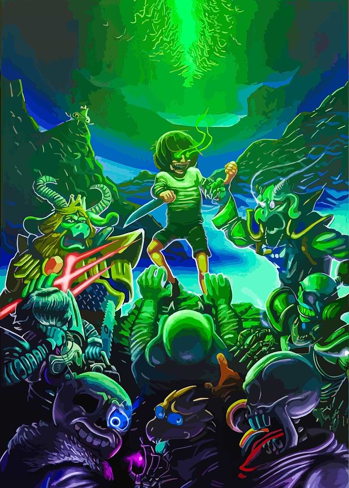 Undertale Fan Art: Chara's Battle