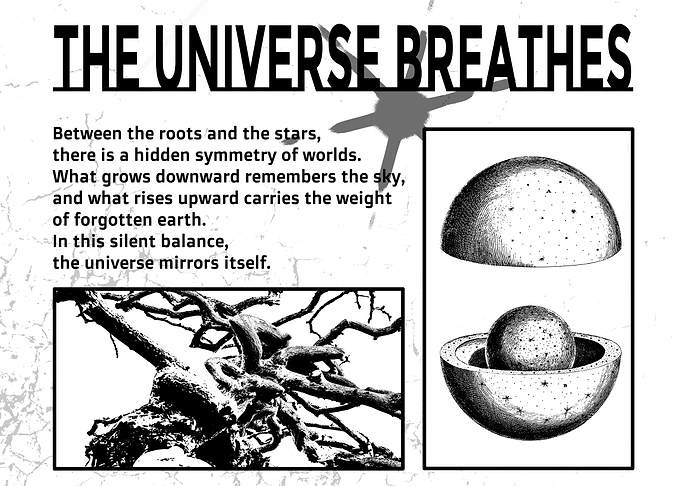 The Universe Breathes: Black and White Art