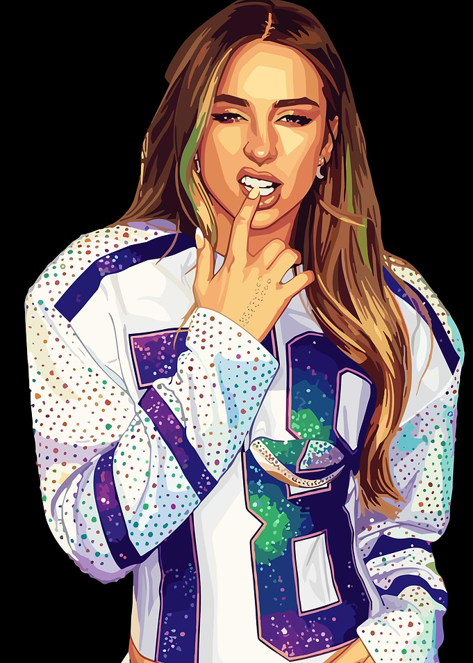 Tate McRae Portrait Digital Art
