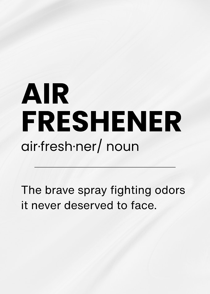 Air Freshener Funny Definition Text Art