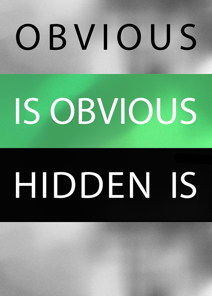 Obvious -Text Art