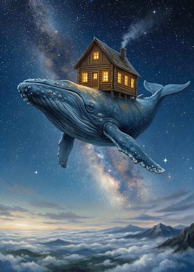 Whale house in the sky
