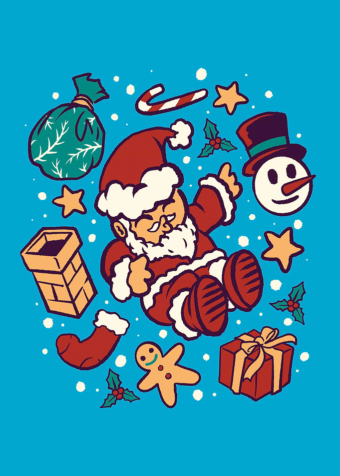 the jolly mini santa