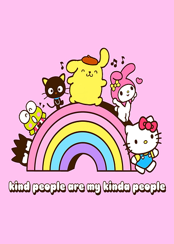 Sanrio Characters on Rainbow