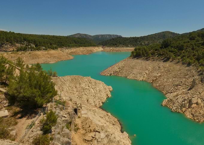Turquoise Lake Landscape