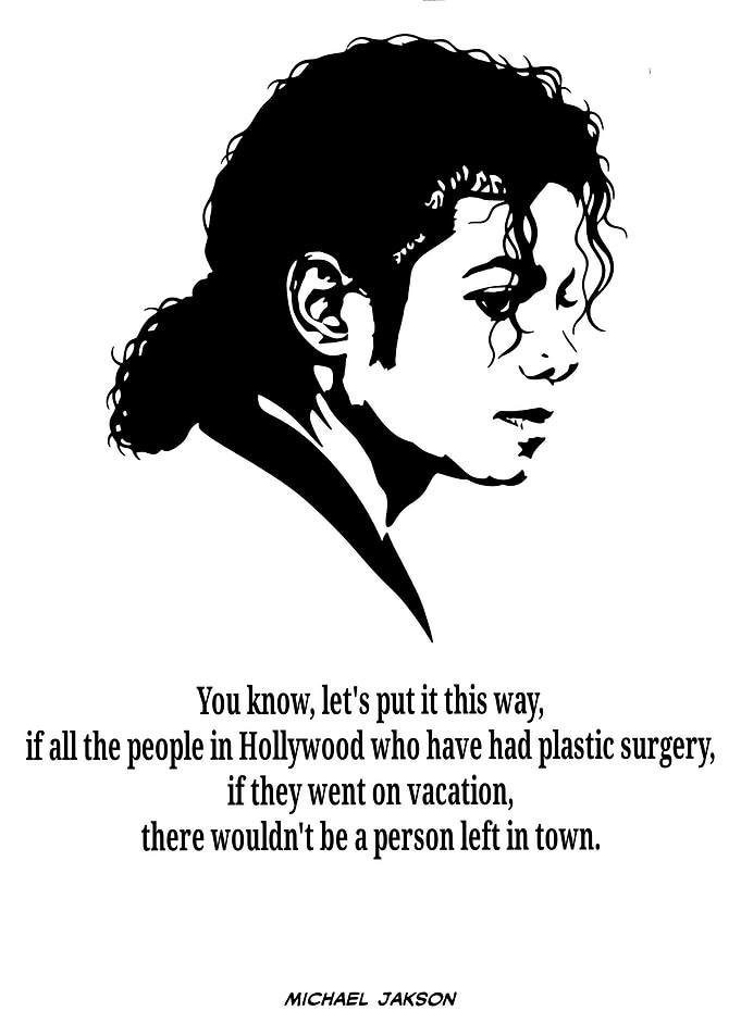 Michael Jackson Portrait with Quote