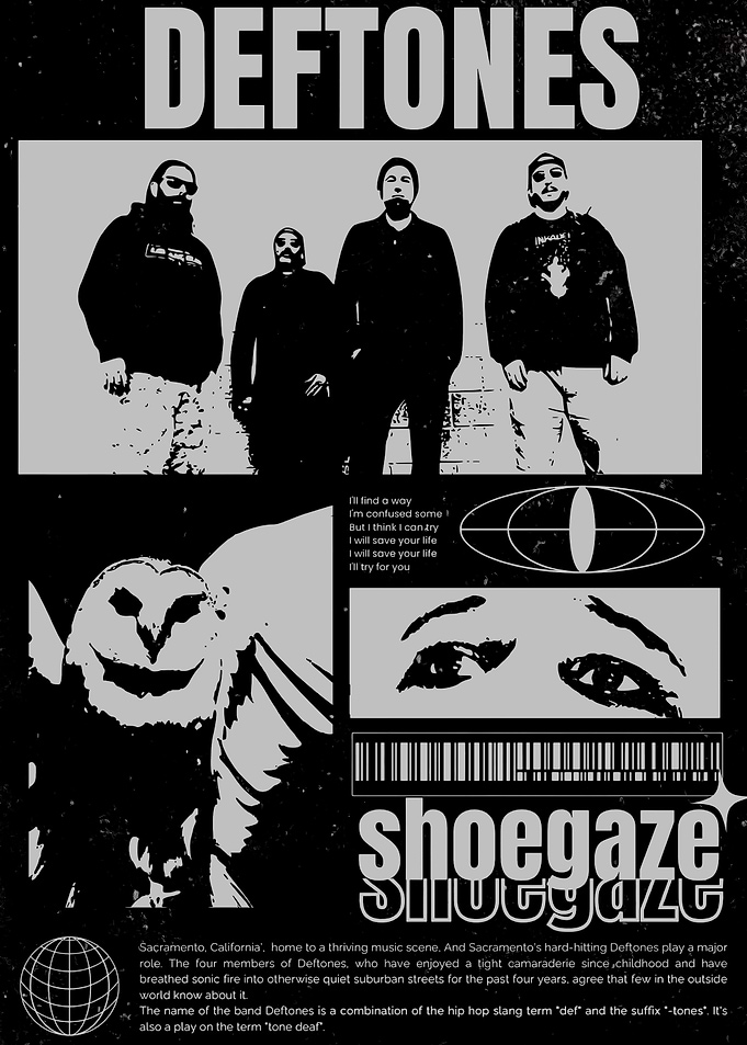 Deftones Shoegaze Poster