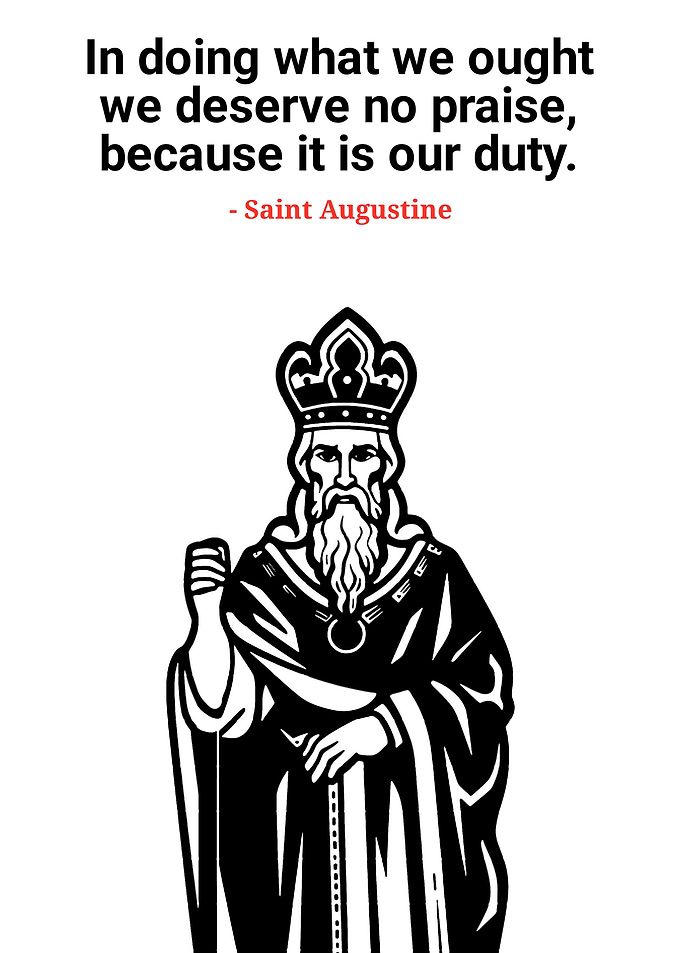 Saint Augustine Quote with Illustration