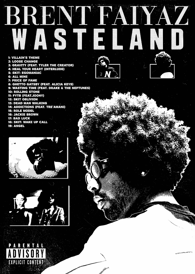Brent Faiyaz Wasteland Album Cover