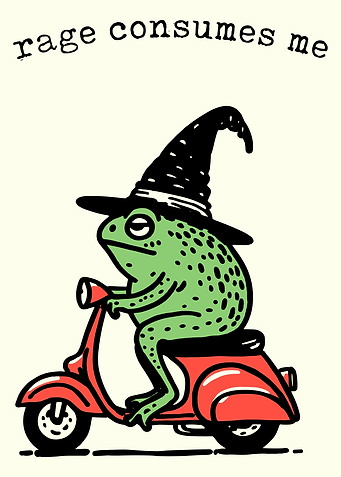 Rage Consumes Me Frog Scooter