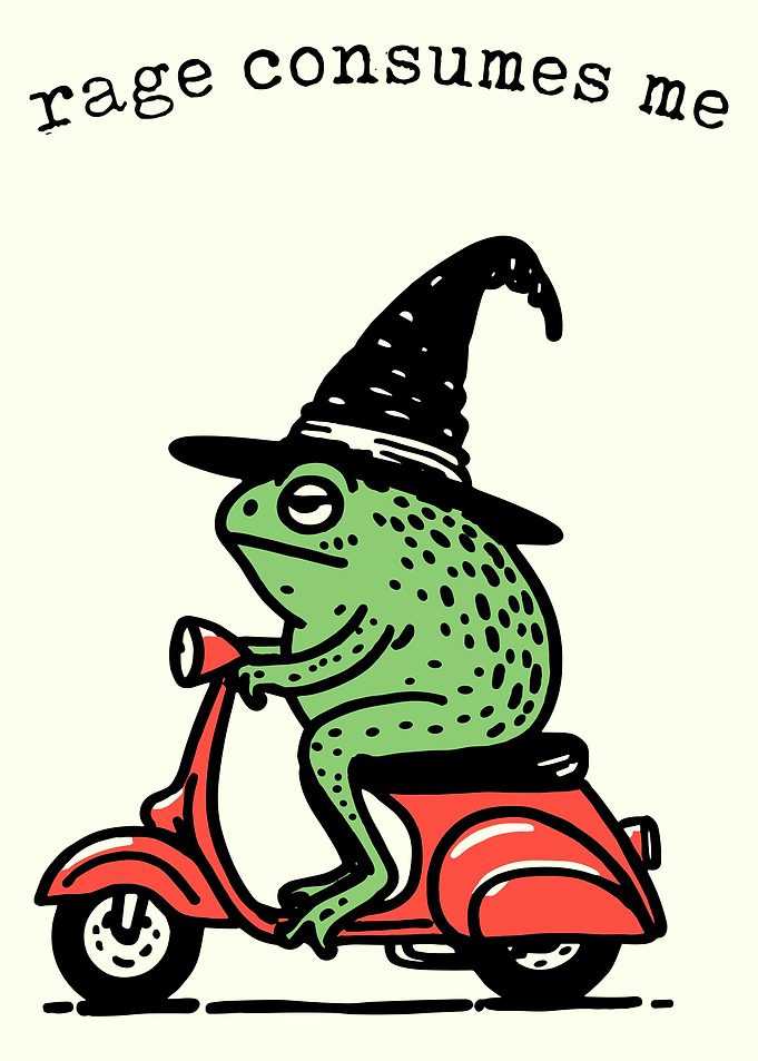 Rage Consumes Me Frog Scooter