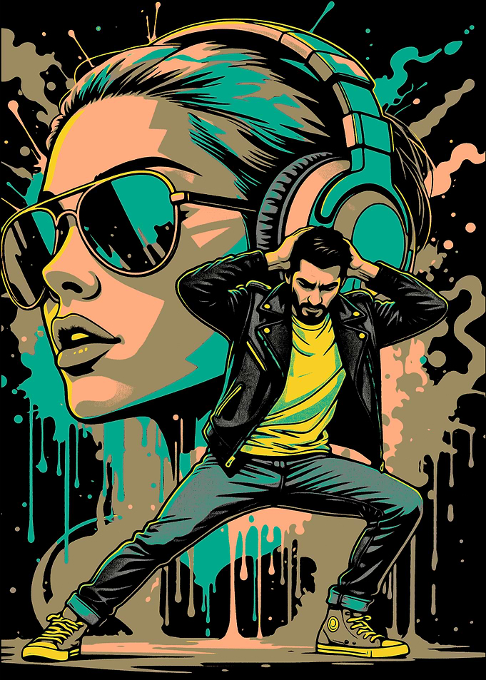 Music and Fashion Pop Art