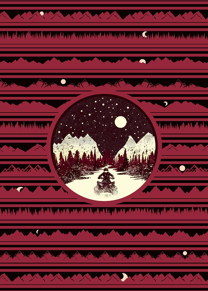 Quad bike ATV Night Ride Pattern