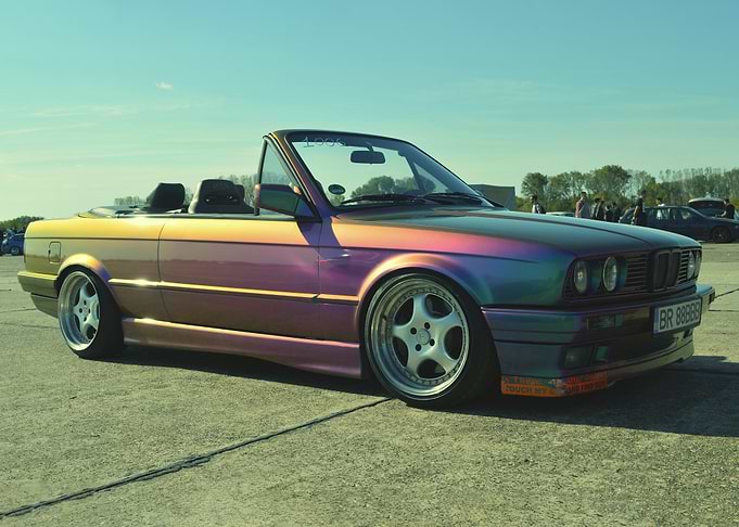 Iridescent BMW E30 Convertible
