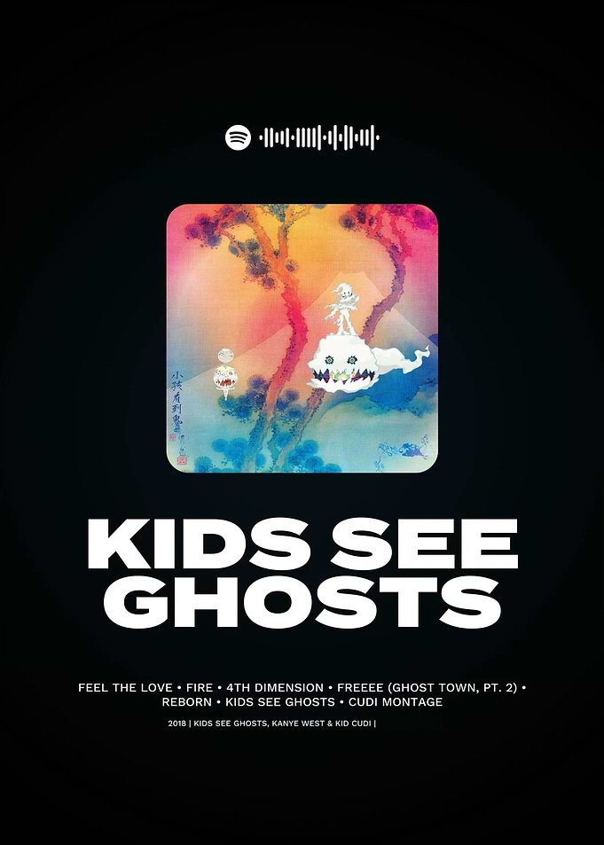 Kids See Ghosts Album Cover Art
